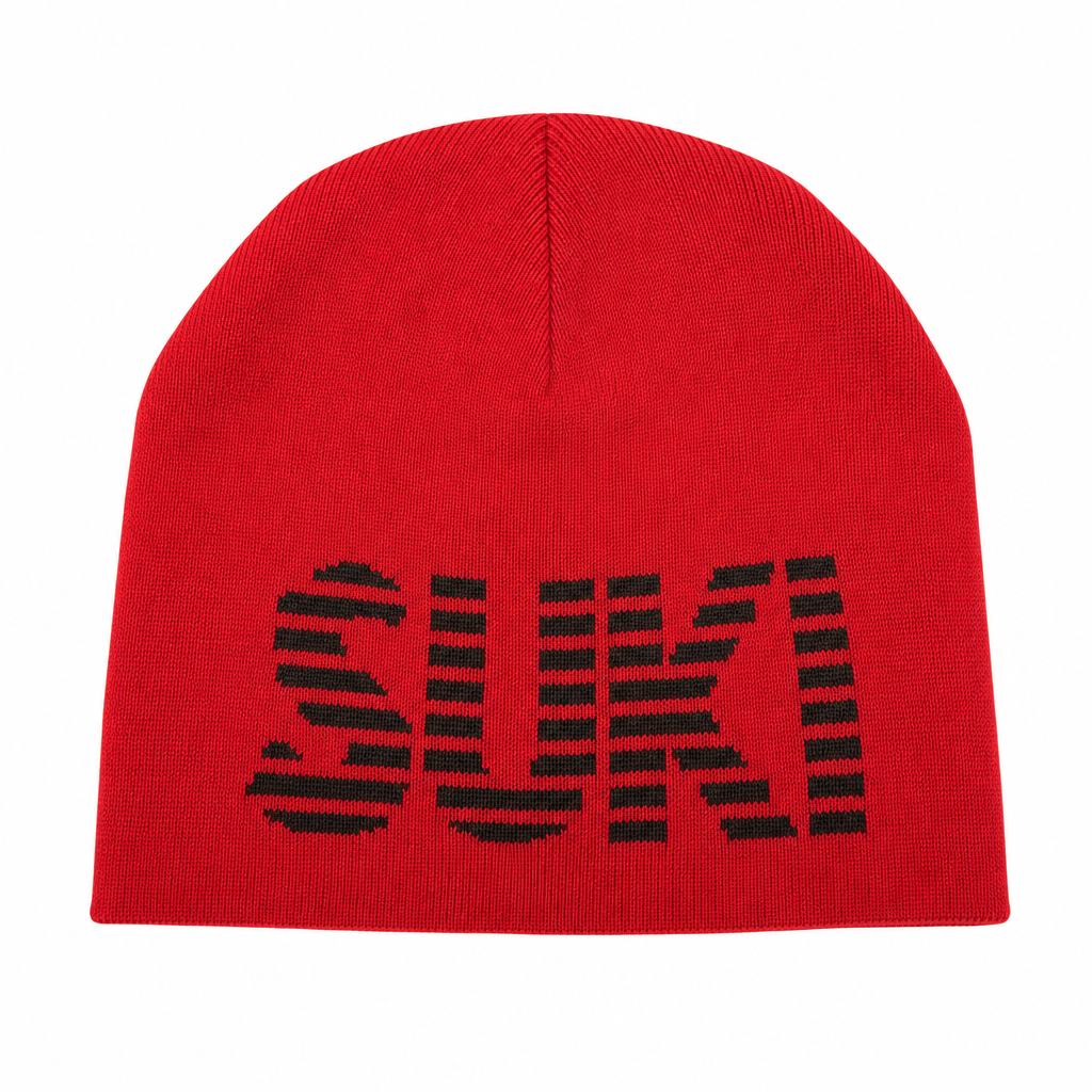 REVERSIBLE BEANIE - RED