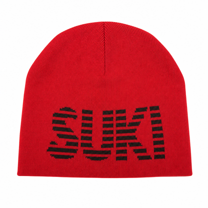 REVERSIBLE BEANIE - RED