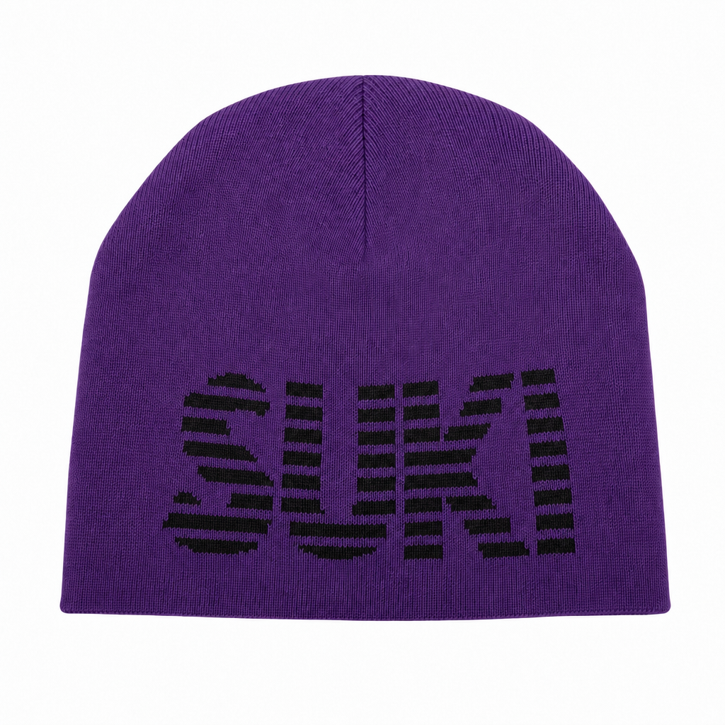 REVERSIBLE BEANIE - PURPLE