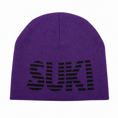 REVERSIBLE BEANIE - PURPLE