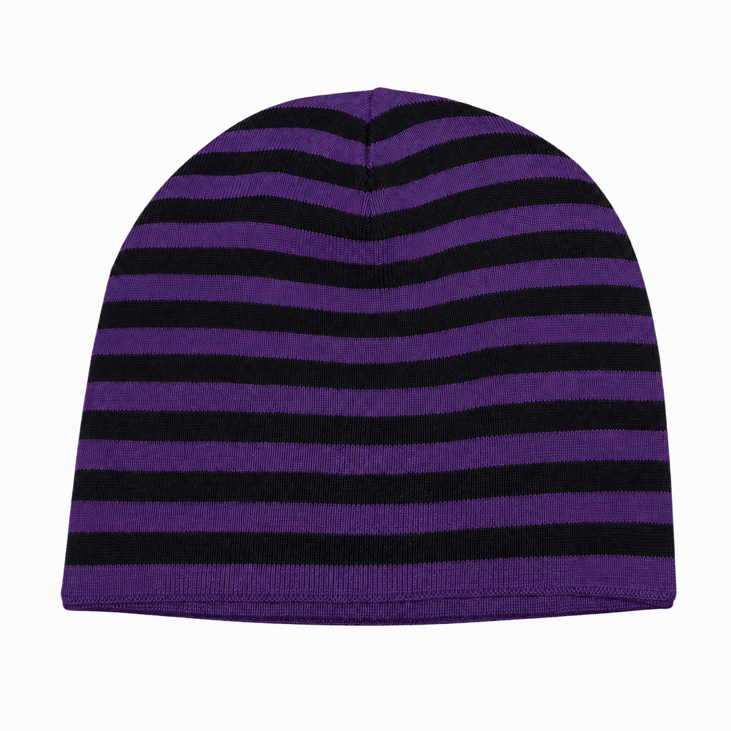 REVERSIBLE BEANIE - PURPLE