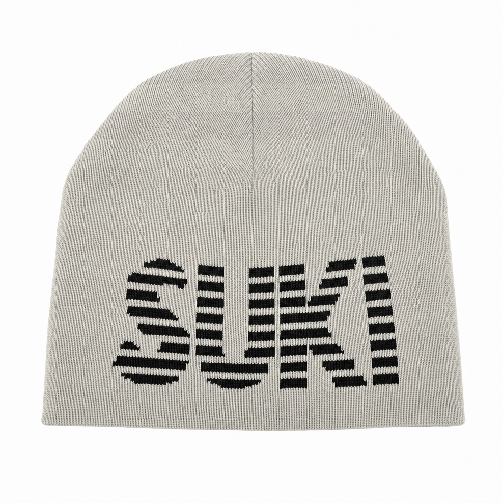REVERSIBLE BEANIE - GREY