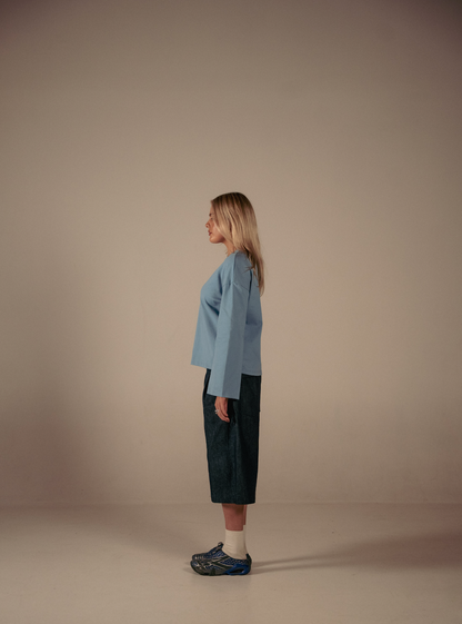 BELL LONG SLEEVE - BABY BLUE